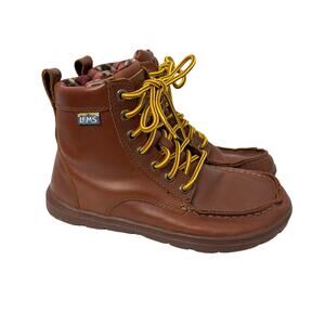LEMS Women's Classic Brown Lace-Up Boots